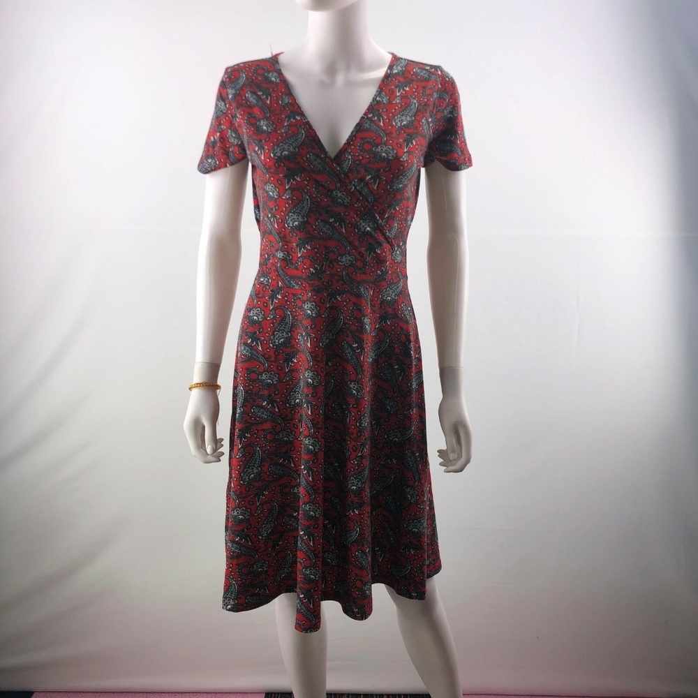 Paisley Dress Medium Multicolor Knee Length